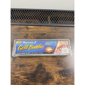 VTG Reynolds Grill Buddies Slotted Aluminum Foil Sheets 12x18 Extra Heavy Duty